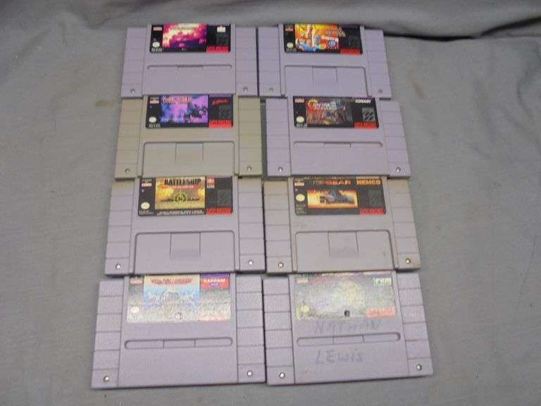 8 Super Nintendo games, untested