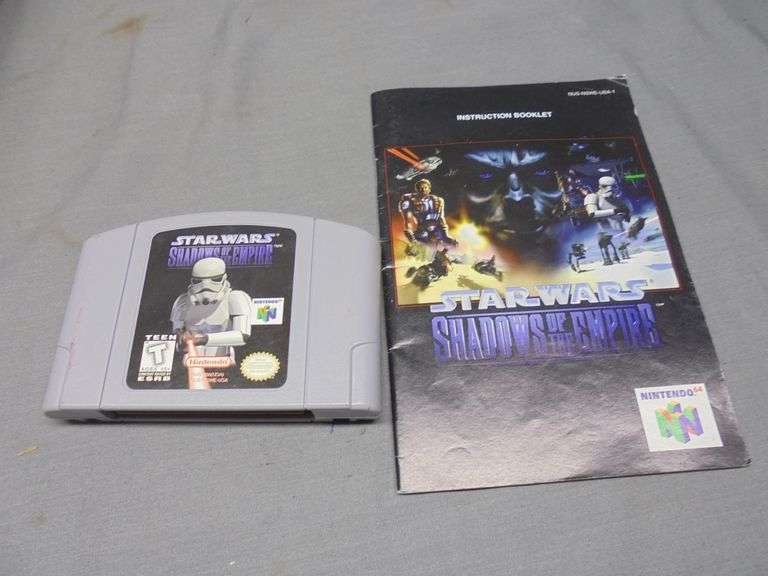 Star Wars Shadows of the Empire Nintendo 64 game with booklet, untested