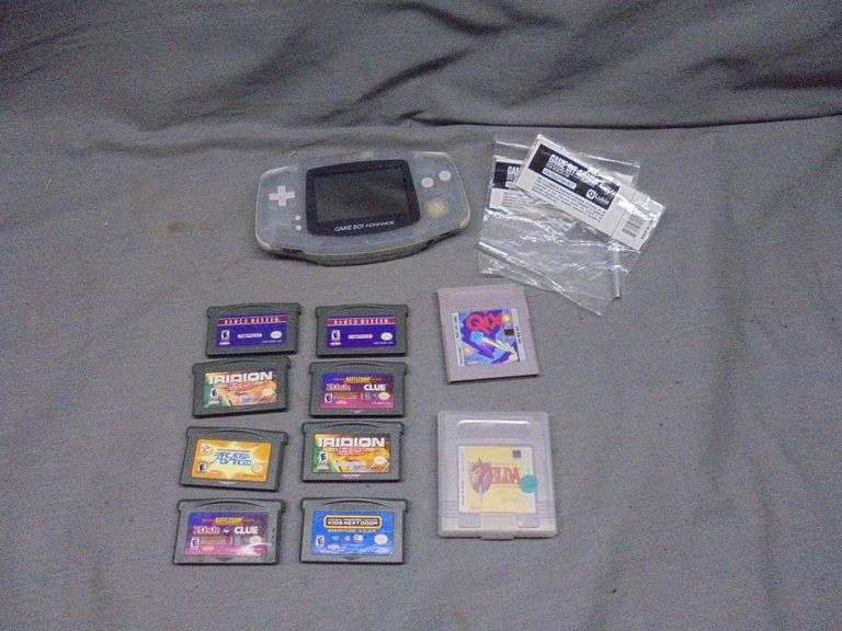 GameBoy Advance with 10 games, untested