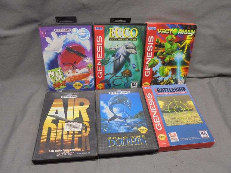 6 Sega Genesis games, untested