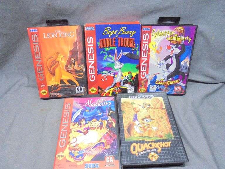 5 Sega Genesis games, untested