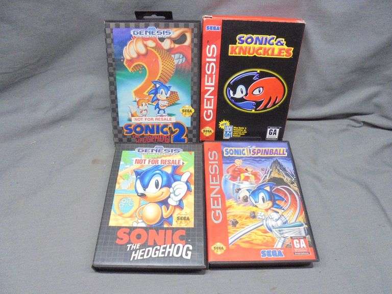 4 Sonic Sega Genesis games, untested