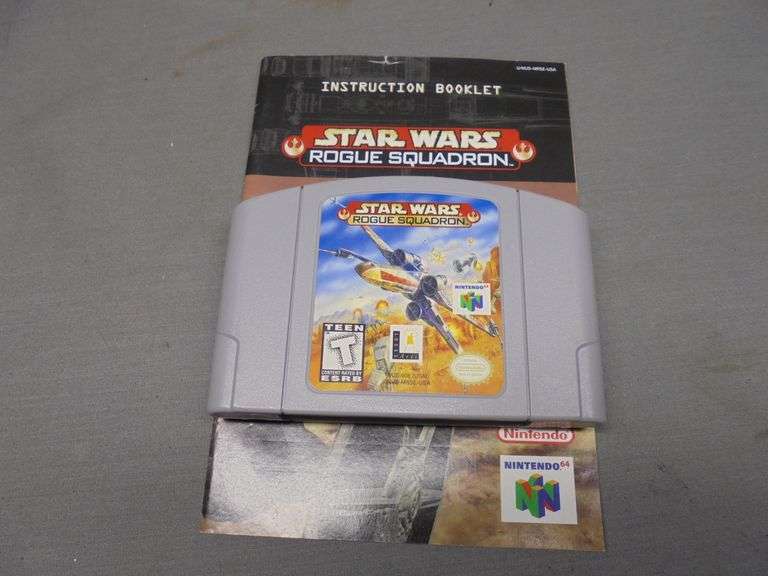 Star Wars Roque Squadron Nintendo 64 game with booklet, untested