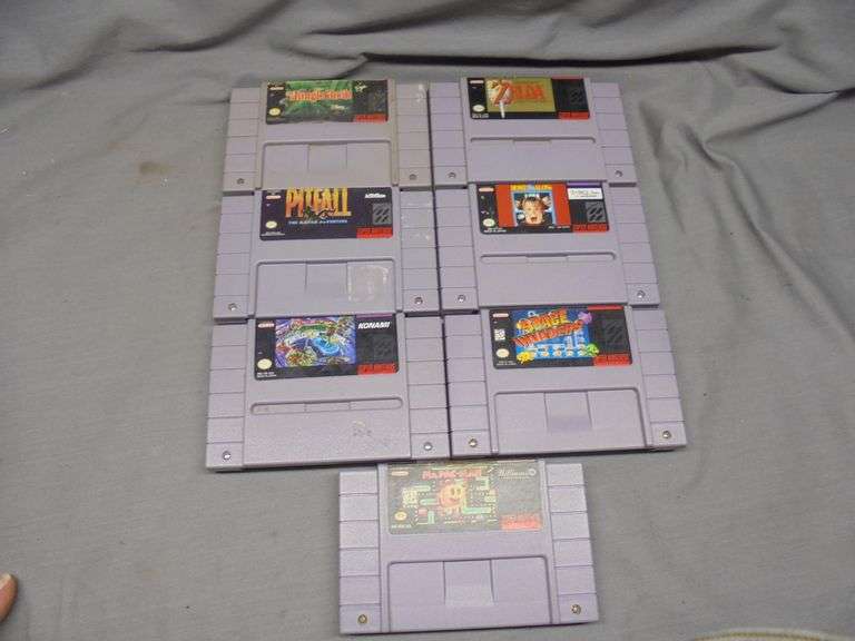 7 Super Nintendo games, untested