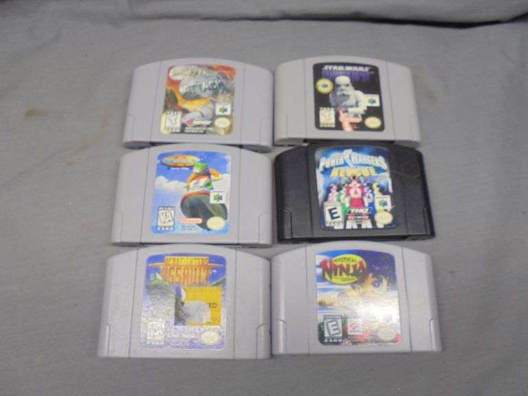 6 Nintendo 64 games, untested