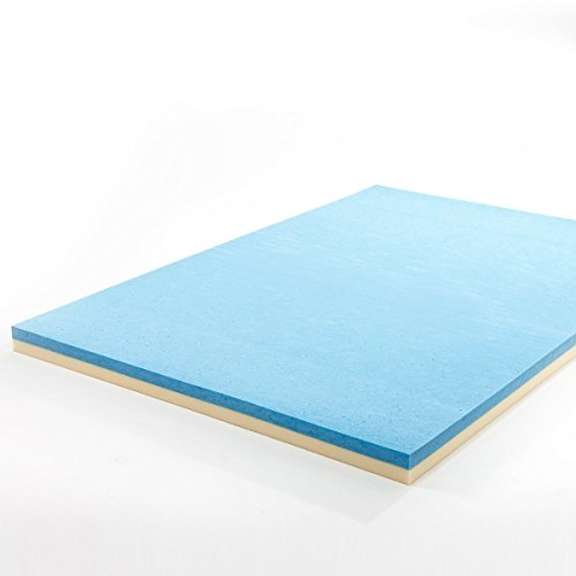 Zinus 4 Inch Gel Memory Foam Mattress Topper, Queen New/Open Box item