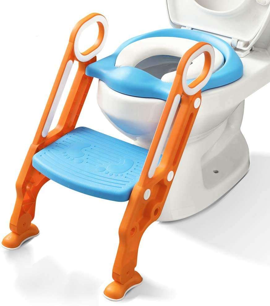 **See Note** Mangohood Potty Training Toilet Seat with Step Stool