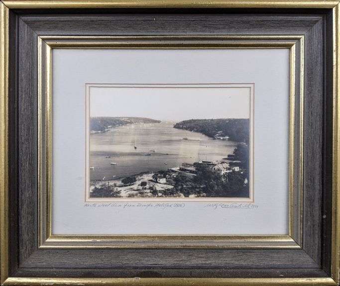 Signed W.R. Macaskill, Framed Original Photo Titled "North West Arm from Dingle, Halifax 1936