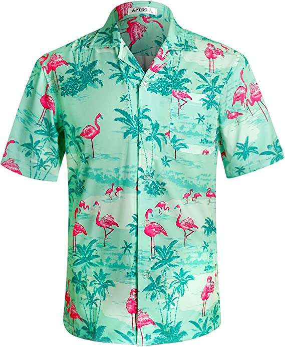 aptro men's hawaiian shirt
