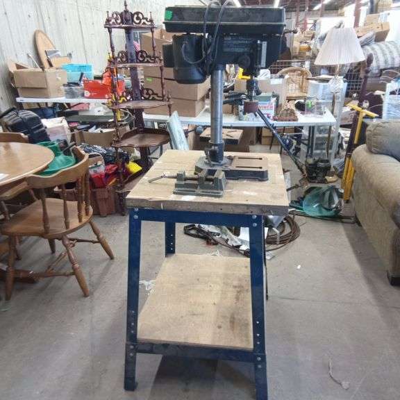 Jobmate 5559016 Corded Drill Press on Wood Stand Mariner Auctions