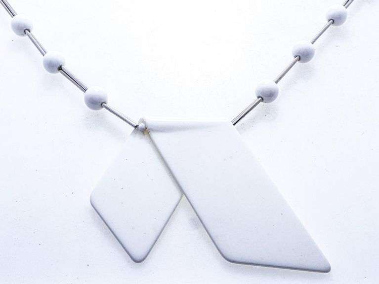 Holt Renfrew - White Enamel Fancy Necklace