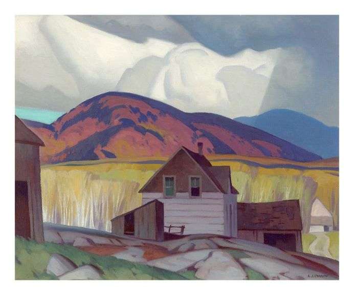 A.J. Casson - 1898-1992 Group of Seven Member , "Northern Valley" Giclee Canvas 24 x 20 'Plate Signa