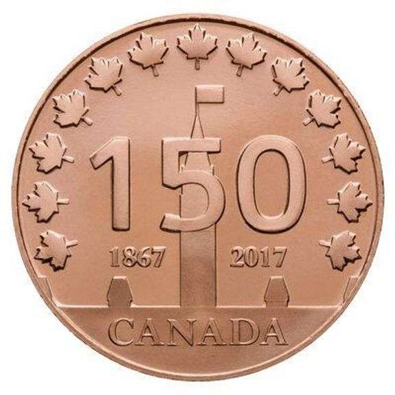 Canada 150 1867-1967 Bronze Medallion