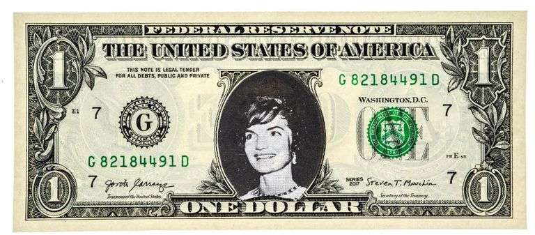 USA Federal Reserve $1.00 "Jacqueline Kennedy" Portrait