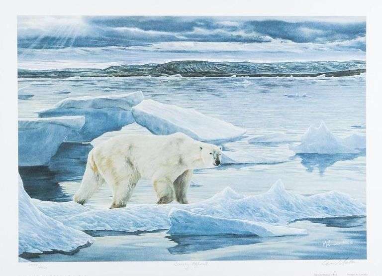 Ervin Molnar - Circa 1995 LE Litho 'Barely Afloat' 18x13" Unframed