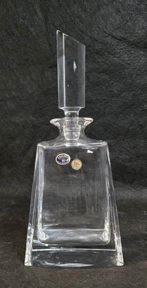 Bohemia, Czechoslovakia Crystal Decanter (12 1/2" Tall)