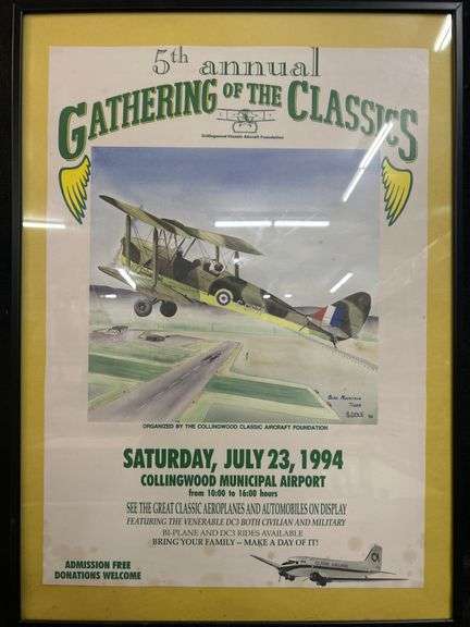 28" X 20" Framed Poster  "5th Annual Gathering of the Classics"