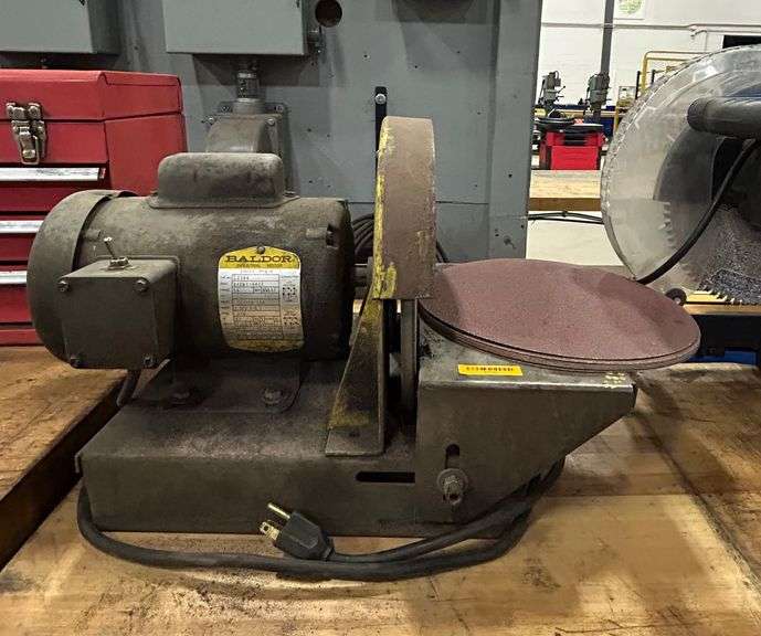 Baldor Industrial 12" Disc Sander 115-280 Volts  7.4 Amps
