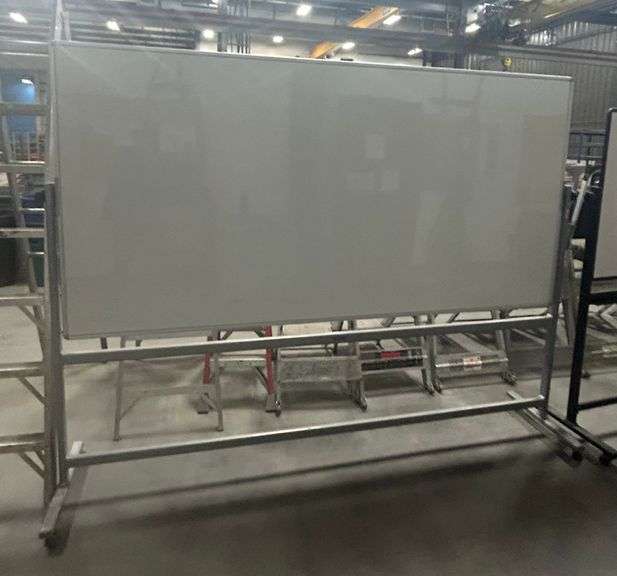77"H X 99"W  Double Sided  White Boards on Wheels