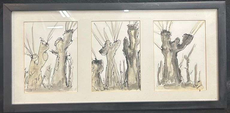 10"W  X  21"L  Water Color Sketch Print