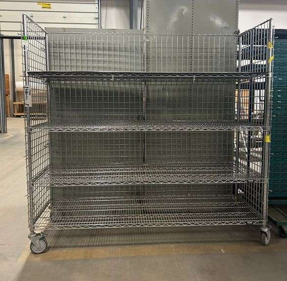70"H X 72.5"W X 24"D  4 Tier Metal Rack  Weight Capacity 1000LBS