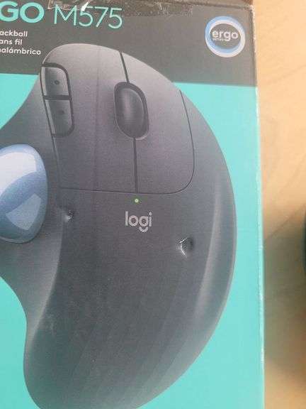 Logitech Ergo M575 wireless mouse with thumb trackball