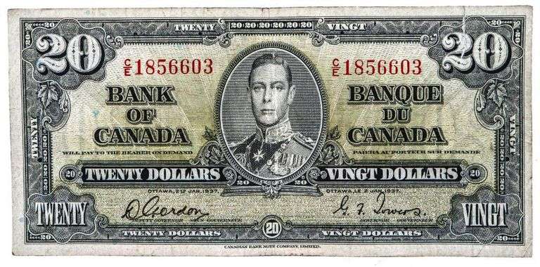 Bank of Canada 1937 $20