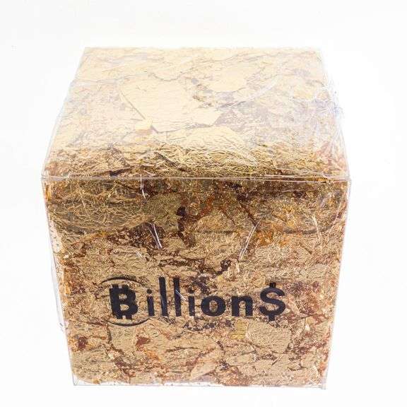 Billions Square Cube  24kt .9999 Fine Pure Gold Leaf Flakes