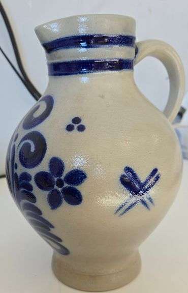 Vintage Goebel Salzglasur German Pitcher 10"H