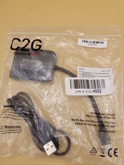 $150+ C2G Mini Display Port to DualHDMI Monitor Splitter, 4K, 2 Port, USB Powered, MST