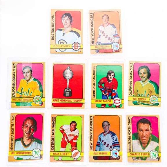 Lot - 10 x OPC 1972 Hockey Cards