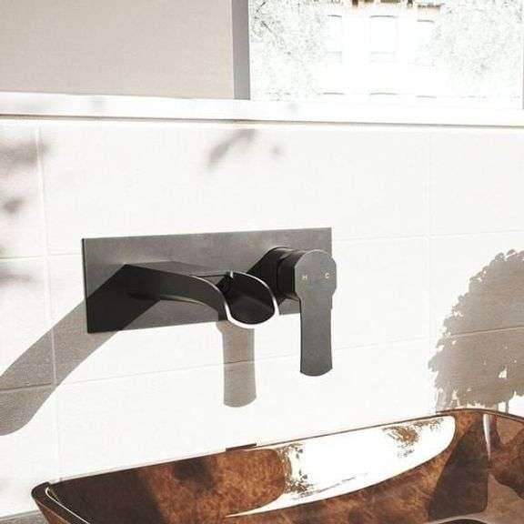$200+ VIGO Cornelius Wall Mount Bathroom Faucet - Matte Black