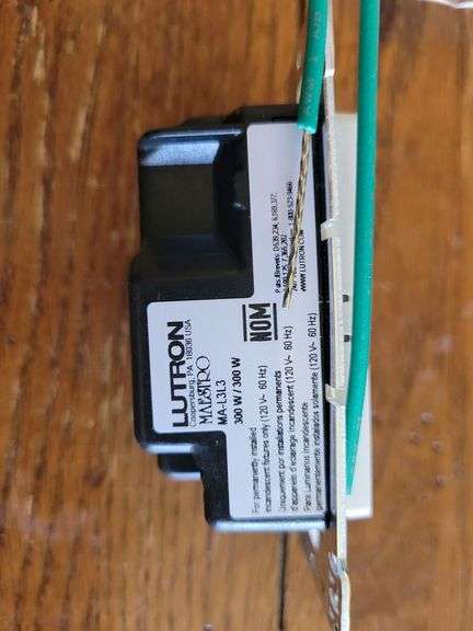 $100+ Lutron Maestro Dual Dimmer Switch for Incandescent and Halogen Bulbs, Single-Pole, MA-L3L3-WH,