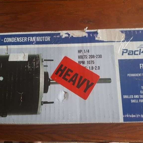 Packard 43732 Condenser Fan Motor, 5-5/8" Diameter 1/4 hp, 208-230V, 1075 RPM
