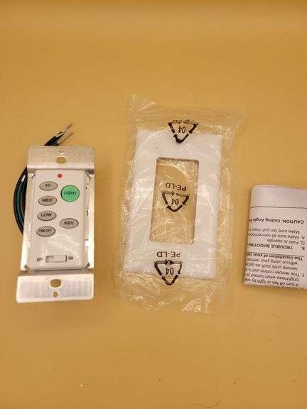 Progress Lighting P2631-30 Full-Function Wall Control Transmitter, White50