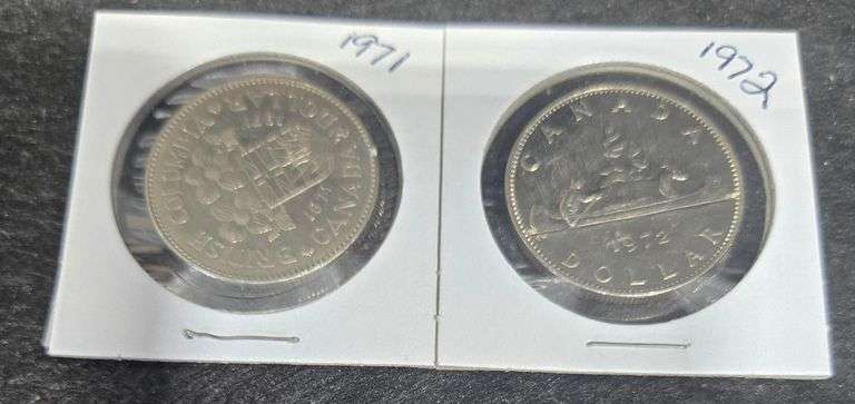 Circulated 1971 1972 Silver Dollars