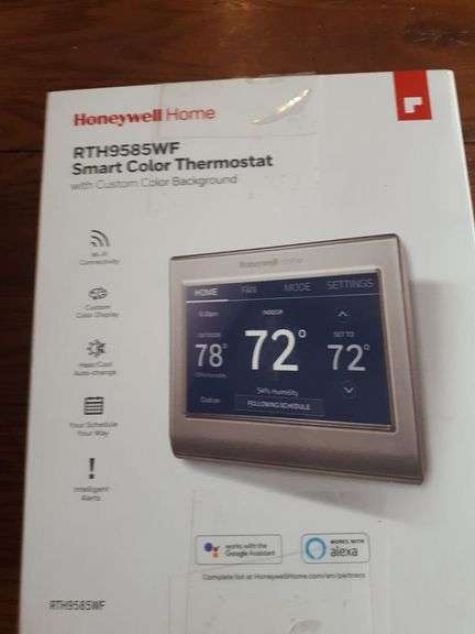 $200+Honeywell RTH9585WF1004/W Home Wi-Fi Smart Color Programmable Thermostat, Alexa Enabled