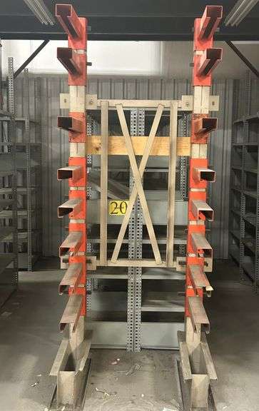 Industrial Metal Shelving  Uprights 8 ft  Arms 28"