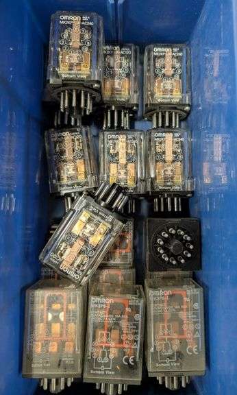 Lot of 16 Assorted Omron Industrial Relay