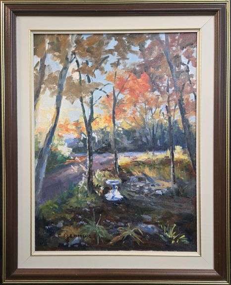 Cheryl Flemming Signed Original Oil on Canvas  (With Frame  30.5" X 24.5")  (Without Frame  24" X 18