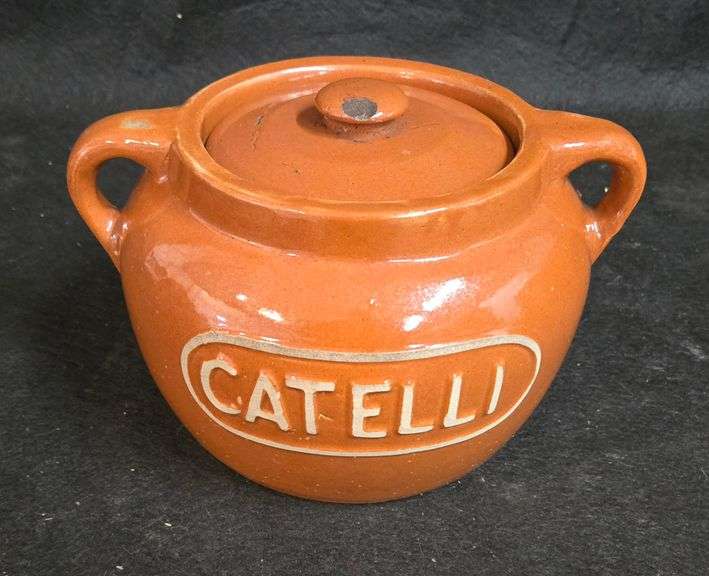 Vintage catelli bean crock