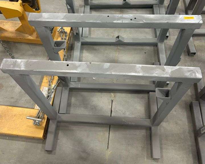 Lot of 2 Metal Worksaws 29.5"W x 34"H