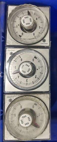 Lot of 3 SCHLEICHER TYPE DZ 12-SLW TIME DELAY RELAY 0.2-6 SECONDS