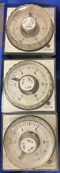 Lot of 3 SCHLEICHER TYPE DZ 12-SLW TIME DELAY RELAY 0.03-1 SECONDS