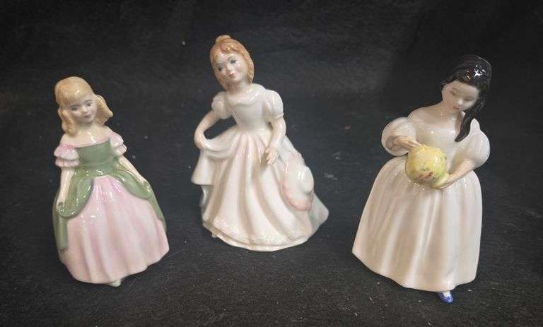 Lot of 3 Royal Doulton figurines  (Mandy HN2476  Amanda HN2996  Penny HN2338)