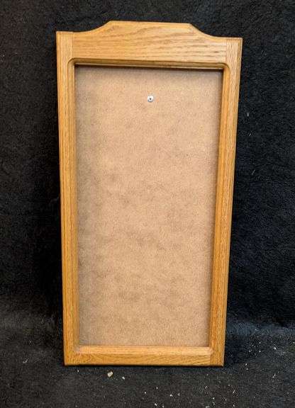 Wooden Plaque or Frame with Natural Finish, 9"Wx 17.5"H