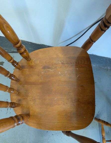 Wooden Dining Set with Four Chairs and Leaf