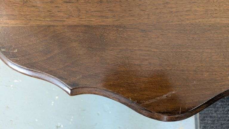 Wooden Half-Moon Console Table, 23.5"L x 11.5"W x 23" H