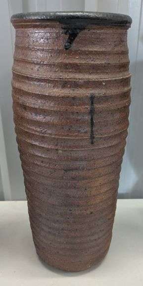 Hand-Thrown Ceramic Vase by Larry Wilson, 11.5"H
