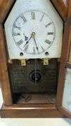 Wooden Steeple Clock by Chauncey Jerome, New Haven Clock Company